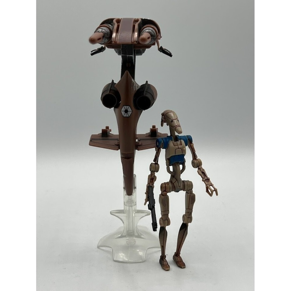 Star Wars Clone Wars SNAP + Battle Droid Phantom Menace 1998 Vintage Loose L-3